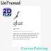 Ghar Definition Painting Poster, Minimalist Black & White Typographic Poster, Warm Heartfelt Home-themed Message Perfect For Living Room, Bedroom_maomaolike.com