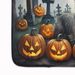 Cairn Terrier Spooky Halloween Memory Foam Kitchen Mat Machine Washable Anti-Fatigue Mat Cushion Comfort Bath Mat Or Kitchen Rug_maomaolike.com