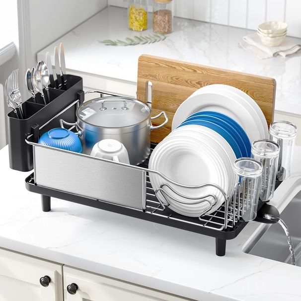 Urackify Dish Drying Rack - Stainless Steel Dish Rack For Kitchen Counter_maomaolike.com