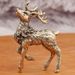 Brass Pair Of Plum Blossom Ornaments Home Office Decorations Christmas Deer Moving Forward Small Gifts Crafts_maomaolike.com