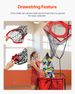 Volleyball Setter Training Equipment, Angle And Height Adjustable Volleyball Trainer, Portable Practice Net With Steel Base, Carrying Bag, Indoor Outdoor Target Net For Serving Spiking Setting_maomaolike.com