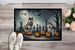 Akita Spooky Halloween Doormat Front Door Mat Indoor Outdoor Rugs For Entryway, Non Slip Washable Low Pile, 24H X 36W_maomaolike.com