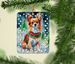 Papillon Christmas Porcelain Ornament Christmas Tree Hanging Decorations For Home Christmas Holiday, Rectangle, Gift, Multicolor_maomaolike.com