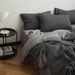 Wholesale INS Japanese All-Cotton Bubble Yarn Four-Piece Nordic Style Simple Homestay Pure Yarn-Dyed Washed Cotton 4-Piece Set_maomaolike.com