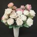 Home Ornaments 9-Headed Noble Rose Artificial Bouquet Photography Props Wedding Fake Flower Decorative Flowers Wholesale_maomaolike.com