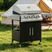 52" Barbecue Grill With Wheels 4+1 Burner Liquid Propane Gas Grill_maomaolike.com