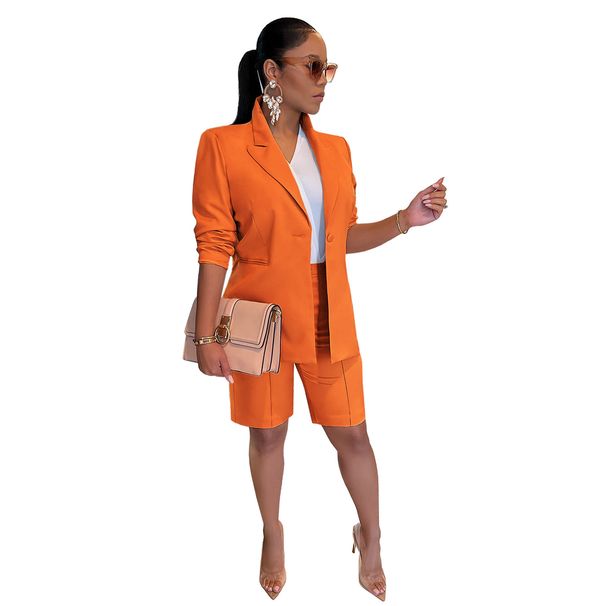 Women's Clothing suit jacket shorts suit OL office commuting solid color spring and autumn_maomaolike.com