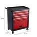 Four Drawer Rolling Toolbox, Tool Cart With 4 Wheels And Drawers, Large Capacity Detachable Mobile Tool Storage Cabinet For Workshops, Garages, Maintenance Rooms, And Mechanics_maomaolike.com