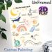 Islamic Positive Affirmation Painting Poster, Soft Watercolor Whimsical Cute Illustrations Poster, Uplifting Faith-based Phrases To Nurture Positive_maomaolike.com