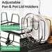 Large Expandable Dish Drying Rack For Kitchen Counter, 19.3-29.4 In, Black_maomaolike.com