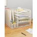 Desk Storage Metal File Rack Office Desktop Multi-layer Document Archive Organizer_maomaolike.com