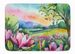 Louisiana Magnolias In Watercolor Memory Foam Kitchen Mat Machine Washable Anti-Fatigue Mat Cushion Comfort Bath Mat Or Kitchen Rug_maomaolike.com