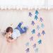 Foreign Trade Dinosaur Floor Footprint Sticker Decoration Set DIY Graffiti PVC Wall Stickers Animal Decals_maomaolike.com