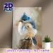 Tufted Titmouse Painting Poster, Soft Oil-painted Fluffy Bird Poster, Delicate Tranquil Nature-inspired Decor Ideal For Living Room, Bedroom And Study_maomaolike.com