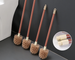 Long Handle Household No Dead Angle Round Hard Bristle Bathroom Extended Rod Non-Shedding Toilet Brush_maomaolike.com