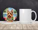 Australian Terrier Luau Large Sandstone Coasters Pack Of 4 Absorbent Round Coasters Decor Gifts For Men Or Women, 4 In, Multicolor_maomaolike.com