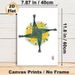 Brigid's Cross Floral Painting Poster, Soft Watercolor Style Poster, Delicate Woven Green Cross With Yellow And White Blooms, Suitable For Home Wall_maomaolike.com