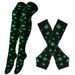 Unisex Festive shamrock over-the-knee socks Women's Rave men's glove sock set_maomaolike.com