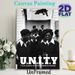 Unity & Black Panther Themed Painting Poster, Vintage Monochrome Group Portrait Poster, Meaningful Cultural Decor Piece For Home, Office Wall Display_maomaolike.com