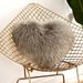 Simple Sofa Long Hair Double-Sided Heart Cushion Cover Washable Without Core One Piece Dropshipping_maomaolike.com