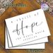 Hope Inspirational Quote Painting Poster, Minimalist Elegant Script & Clean Typography Poster, Uplifting Hopeful Message Ideal For Living Room_maomaolike.com