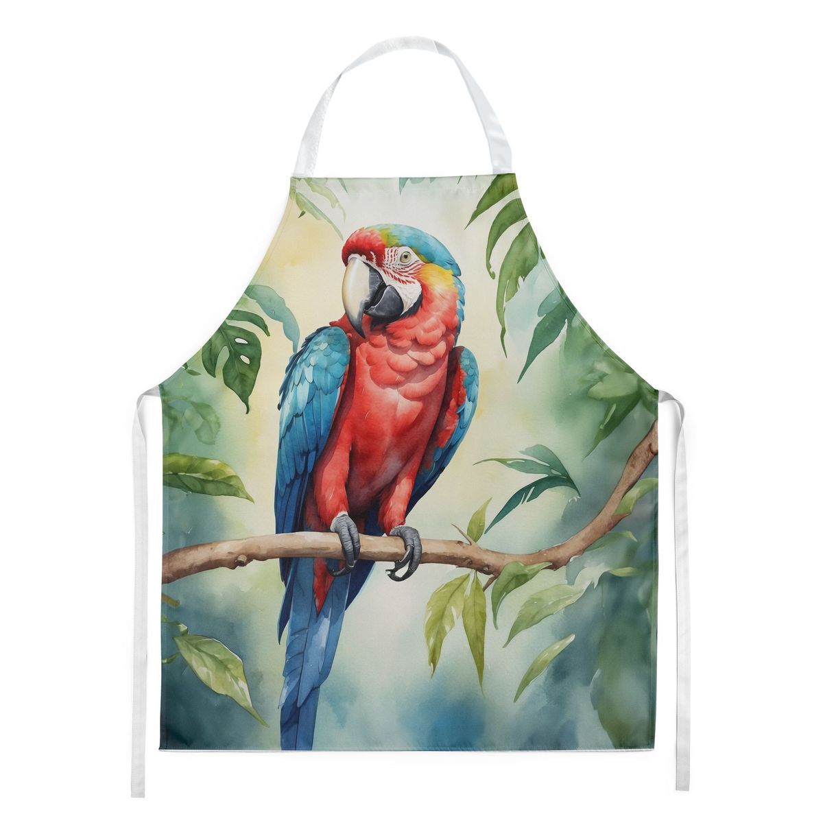 Macaw Parrot Apron Cooking Kitchen Server Baking Crafts Gardening For Adult Women Men, Unisex, Large, Multicolor_maomaolike.com