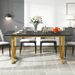 Modern Dining Table Kitchen Table With Marble Table Top_maomaolike.com