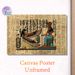 Ancient Egyptian Hieroglyphics Painting Poster, Vintage Traditional Egyptian Mural-style Poster, Cultural Artistic Piece With Deities And Hieroglyphs_maomaolike.com
