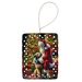Irish Wolfhound And Santa Claus Porcelain Ornament Christmas Tree Hanging Decorations For Home Christmas Holiday, Rectangle, Gift, Multicolor_maomaolike.com