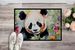 Panda Doormat Front Door Mat Indoor Outdoor Rugs For Entryway, Non Slip Washable Low Pile, 24H X 36W_maomaolike.com