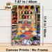 Spice Market Themed Painting Poster, Vibrant Colorful Exotic Market Scene Poster, Richly Detailed Design Ideal For Kitchen, Dining Room Decor_maomaolike.com