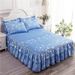 Thickened Brushed Cotton Style Cover Single Piece Lace Edge Dustproof Protector 1.68m Sheet Mattress Bed Skirt Non-Slip_maomaolike.com