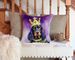 Gordon Setter King Of Mardi Gras Throw Pillow Machine Washable, Indoor Outdoor Decorative Pillow For Couch, Bed Or Patio, 14Hx14W_maomaolike.com