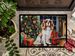 Cavalier Spaniel Cozy Christmas Doormat Front Door Mat Indoor Outdoor Rugs For Entryway, Non Slip Washable Low Pile, 24H X 36W_maomaolike.com