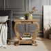 2-Tier End Table, Narrow Accent Side Table With With Storage Shelves_maomaolike.com