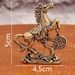 Brass Treading Coin Small Ornament Home Desktop Tea Pet Fortune Comes Pure Copper Craft Horse Success Zodiac_maomaolike.com