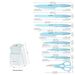Kitchen Knife Set With Block, 14 Piece BLUE Non-Stick Paint Coating Stainless Steel Knives Set, Anti-Rust And Dishwasher Safe, 12 Knives With Kitchen Shears And Block_maomaolike.com