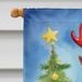 Bull Terrier Christmas Reindeer House Flag Large Porch Sleeve Pole Decorative Outside Yard Banner Artwork Wall Hanging, Polyester, House Size, Multicolor_maomaolike.com