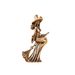 South Asian Brass Witch Figurine Statue With Broom Element, Decorative Metal Craft Ornament For Household Desktop Layout
_maomaolike.com