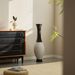 39-Inch Tall Standing Designer Floor Vase - Durable Artificial Rattan - Elegant Two-Tone Dark Brown Finish - Ideal Decor Accent For Living Room, Bedroom, Entryway - Stylish Home Decor Statement Piece_maomaolike.com