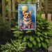Corgi Happy Birthday Garden Flag Mailbox Flag Decorative Yard Flag Banner Outside Patio Artwork Yard Flower Beds, Garden Size, Multicolor_maomaolike.com