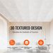 VEVOR Ceiling Tiles 12-Pack 24 X 24 In PVC Easy Installation White Echo Pattern_maomaolike.com