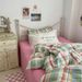 Wholesale INS Korean Retro Plaid Simple Striped Mixed Pure Cotton Four-Piece For Homestay Apartment All-Cotton 4-Piece Set_maomaolike.com