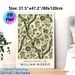 Vintage Botanical Floral Painting Poster, Muted Green Ornate Retro Plant Pattern Poster, Timeless Classic Art Piece, Ideal For Living Room, Bedroom_maomaolike.com