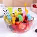 Mini Fruit Forks For Children Kids Cute Animal Food Picks Snack Toothpicks With Vegetable Cutter Set Silicone Lunch Box_maomaolike.com