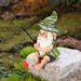 Resin Fishing Dwarf Figurine Statue, Decorative Ornament For Garden, Pond, Rockery And Outdoor Landscape Decoration
_maomaolike.com