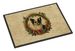 Papillon Christmas Flowers Doormat Front Door Mat Indoor Outdoor Rugs For Entryway, Non Slip Washable Low Pile, 24H X 36W_maomaolike.com