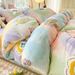 2026 Spring New Bohemian Style All-Cotton Brushed Printed Four-Piece Three-Piece Cover Set, Single Duvet Cover Bedding Set_maomaolike.com