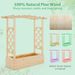 Wooden Raised Garden Bed Planter Box With Trellis And Hanging Roof_maomaolike.com