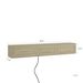 Floating TV Stand, Wall Mounted TV Shelf With Led Lights & Power Outlet,High Gloss TV Cabinet For Wood Tv Stands For Living Room_maomaolike.com